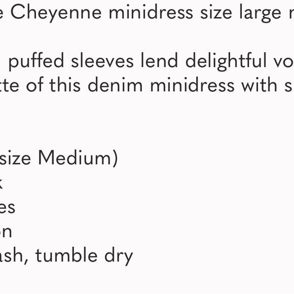 ❤️ FREE PEOPLE Cheyenne puff sleeve Mini dress ❤️ - Picture 5 of 5